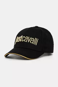 Бейсболка Just Cavalli из хлопка, черный
