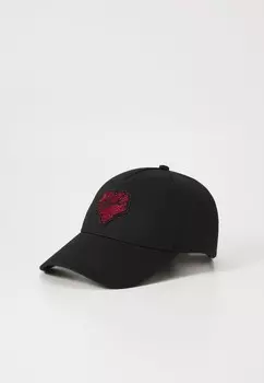 Бейсболка K/HEARTS KARL LAGERFELD, черный