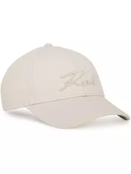 Бейсболка K/Signature Karl Lagerfeld, нейтральный цвет