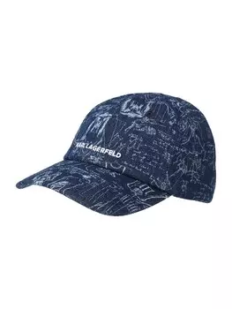 Бейсболка Karl Lagerfeld Cap ESSENTIAL, цвет pastel blue/dark blue