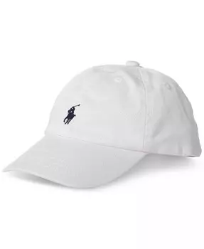 Бейсболка-кепка Chino из хлопка для мальчиков Polo Ralph Lauren, белый