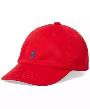 Бейсболка-кепка Chino из хлопка для мальчиков Polo Ralph Lauren, красный