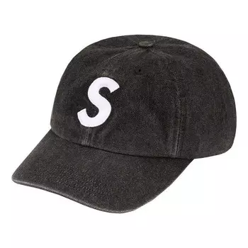Бейсболка kevlar denim s logo 6-panel 'black white' Supreme, черный