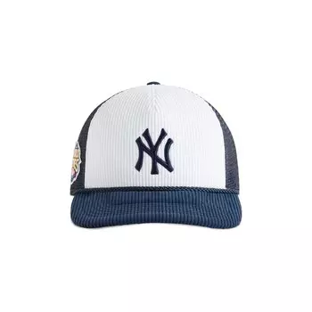 Бейсболка Kith For The New York Yankees Corduroy Trucker Hat, цвет Nocturnal