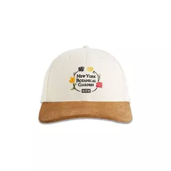 Бейсболка Kith x New York Botanical Garden Twill Aaron Cap With Suede Brim, цвет Sandrift