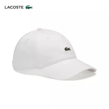 Бейсболка классическая Lacoste с вышитым логотипом, черный