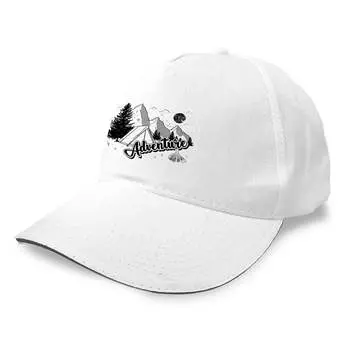 Бейсболка Kruskis Adventure, белый