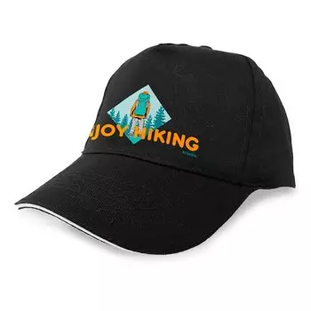Бейсболка Kruskis Enjoy Hiking, черный