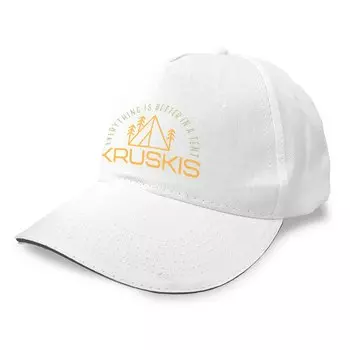 Бейсболка Kruskis Everything Is Better, белый