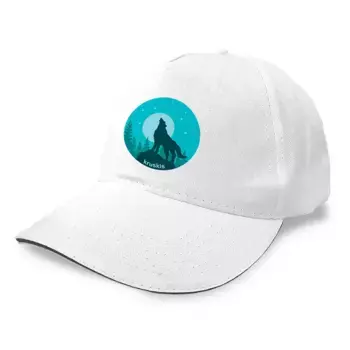 Бейсболка Kruskis Wolf Night, белый