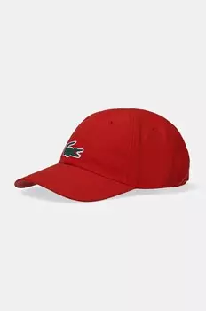 Бейсболка Lacoste, красный