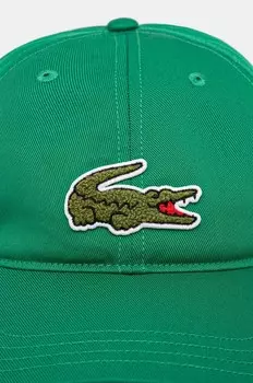 Бейсболка Lacoste, зеленый