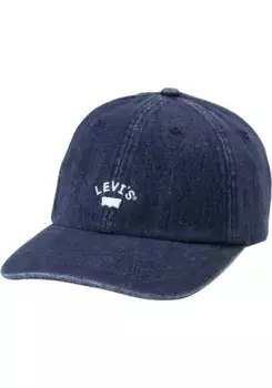 Бейсболка Levi's "LAZY GIRL LOGO" с вышивкой логотипа бренда, синий