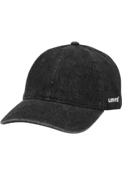 Бейсболка Levi's "LV Cap ESSENTIAL", из мягкого денима, черный