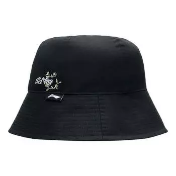 Бейсболка Li-Ning Logo Bucket Hat 'Black', черный