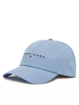 Бейсболка Linear Logo 6 Panel AW0AW16868 Tommy Jeans, голубой