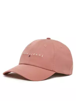 Бейсболка Linear Logo 6 Panel AW0AW16868 Tommy Jeans, розовый
