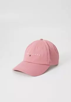Бейсболка LINEAR LOGO 6 PANEL UNISEX Tommy Jeans, цвет Tahiti Berry