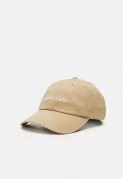 Бейсболка LINEAR LOGO UNISEX Tommy Jeans, цвет tawny sand