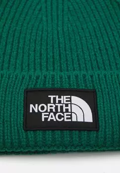 Бейсболка LOGO BOX CUFFED BEANIE UNISEX The North Face, зеленый