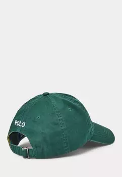 Бейсболка LOGO EMBROIDERED TWILL BALL CAP Ralph Lauren, темно-зеленый