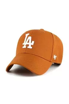 Бейсболка Los Angeles Dodgers из смесовой шерсти 47 brand, оранжевый