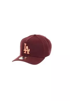 Бейсболка LOS ANGELES DODGERS MLB 50TH ANNIVERSARY STADIUM SIDEPATCH 9FORTY A-FRAME SNAPBACK New Era, цвет weinrot