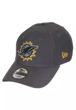 Бейсболка MIAMI DOLPHINS NFL HEX ERA 9FORTY ADJUSTABLE New Era, цвет grau