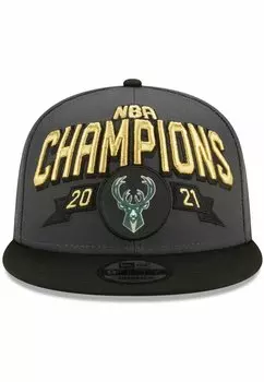 Бейсболка MILWAUKEE BUCKS NBA CHAMPIONS New Era, черный