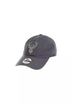 Бейсболка MILWAUKEE BUCKS NBA TEAM GRAPHITE 9TWENTY UNSTRUCTURED STRAPBACK New Era, цвет grau