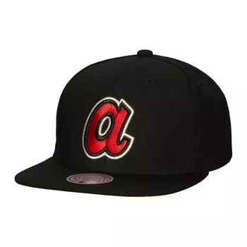 Бейсболка Mitchell & Ness Atlanta Braves, черный