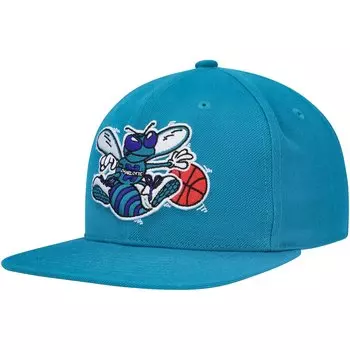 Бейсболка Mitchell & Ness Charlotte Hornets, бирюзовый