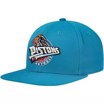 Бейсболка Mitchell & Ness Detroit Pistons, бирюзовый