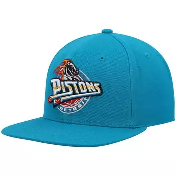 Бейсболка Mitchell & Ness Detroit Pistons, бирюзовый