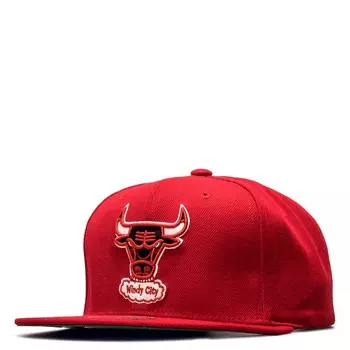 Бейсболка Mitchell & Ness, красный