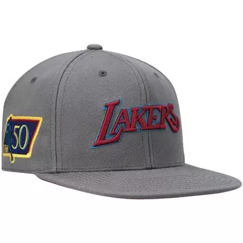 Бейсболка Mitchell & Ness Los Angeles Lakers, угольный