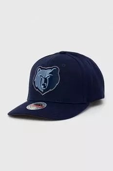 Бейсболка Mitchell & Ness Memphis Grizzlies из смесовой шерсти Mitchell&Ness, темно-синий