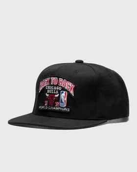 Бейсболка Mitchell & Ness Nba Back To Back Snapback Cap Hwc Chicago Bulls Champs 1991-92, черный