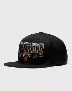 Бейсболка Mitchell & Ness Nba Champs Snapback Cap Hwc Miami Heat 2013, черный