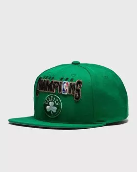 Бейсболка Mitchell & Ness Nba Champs Snapback Cap Hwc Boston Celtics 08, зеленый