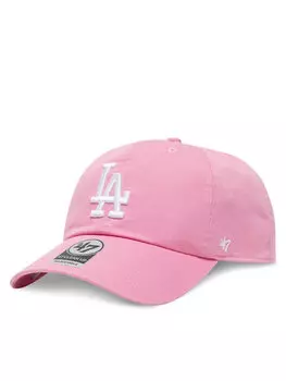 Бейсболка MLB Los Angeles Dodgers '47 CLEAN UP B-RGW12GWS 47 Brand, розовый