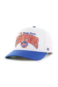 Бейсболка MLB New York Mets из смесовой шерсти 47 brand, белый