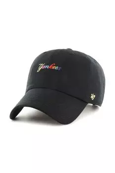 Бейсболка MLB New York Yankees из смесовой шерсти 47brand, черный