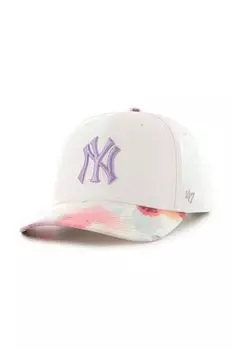 Бейсболка MLB New York Yankees из смесовой шерсти 47brand, белый