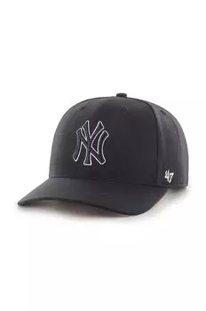 Бейсболка MLB New York Yankees из смесовой шерсти 47 brand, черный
