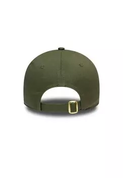 Бейсболка MLB NEW YORK YANKEES WOMENS METALLIC 9FORTY LOGO New Era, цвет green