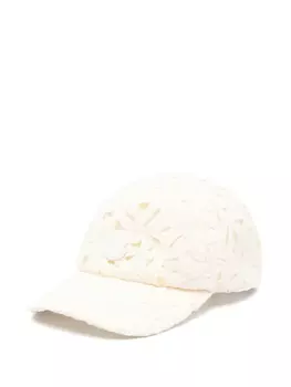 Бейсболка Moncler макраме, белый