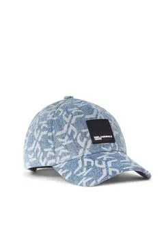 Бейсболка MONOGRAM Karl Lagerfeld Jeans, цвет light blue denim monogram