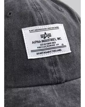 Бейсболка мужская Battlewash Cap Alpha Industries, черный