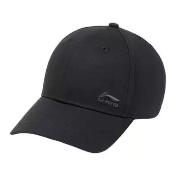 Бейсболка мужская хлопковая LiNing, черная